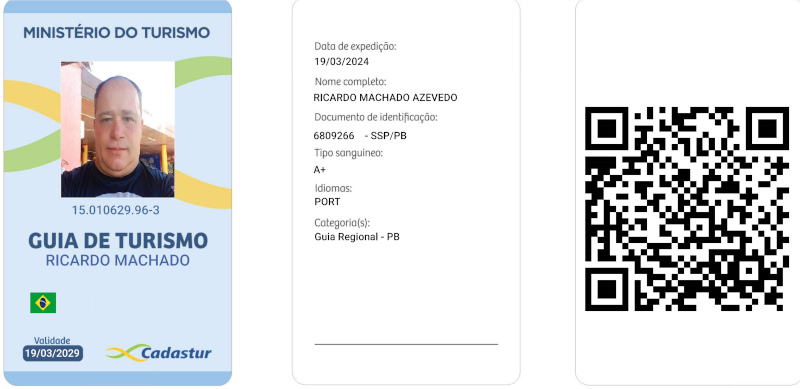 cracha do Guia de Turismo Ricardo